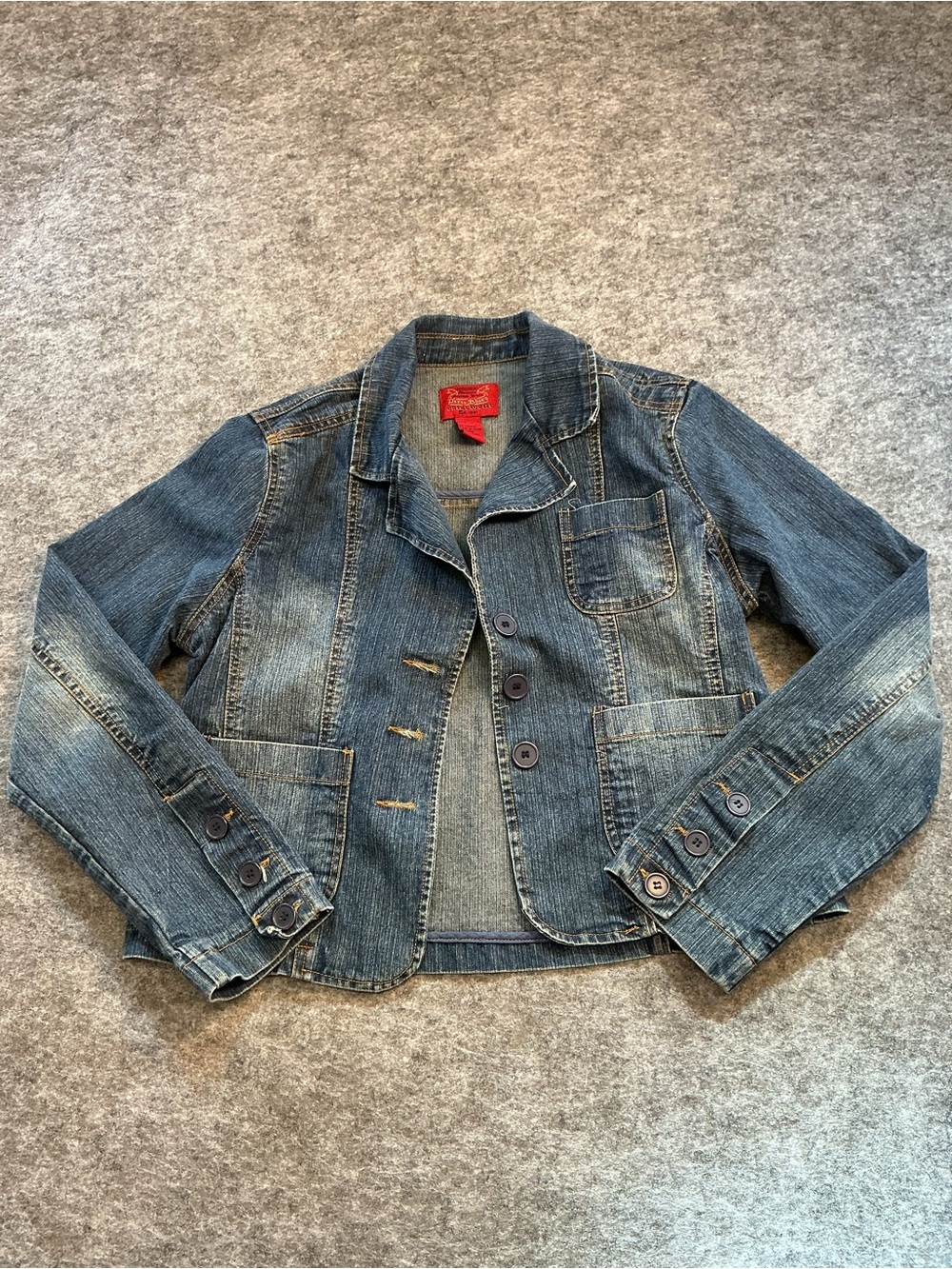 Paris Blues Vintage Y2K Women's Blue Denim Jacket - Classic Casual Style Size L